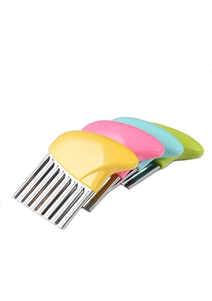 No.1 Tarzı Patates Kızartma Kesici Paslanmaz Çelik Mutfak Aksesuarları Tırtıklı Bıçak Kolay Dilimleme Muz Meyve Patates Dalga Bıçağı Doğrayıcı (Yurt Dışından) modelleri