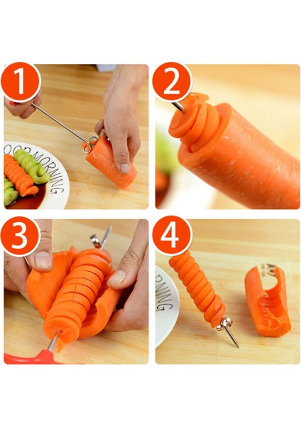 Yeşil Stil Sebze Spiral Bıçağı Patates Havuç Salatalık Doğrayıcı Kolay Spiral Vidalı Patates Kesici Spiralizer Mutfak Aksesuarları Aletleri (Yurt Dışından) fiyatları