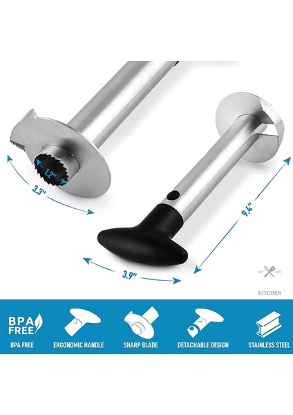 B Tarzı Paslanmaz Çelik Ananas Dilimleme Soyucu Kesici Meyve Parer Aracı Ananas Spiral Kesici Ev Mutfak Kesici Gereçler Aksesuarları (Yurt Dışından) modelleri