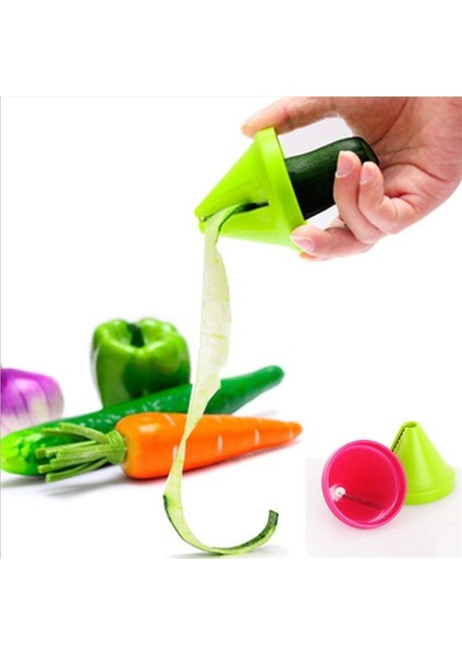 Pembe Tarzı Mutfak Gereçleri Sebze Meyve Çok Fonksiyonlu Spiral Parçalayıcı Soyucu Manuel Patates Havuç Turp Döner Parçalayıcı Rende (Yurt Dışından) indirimleri