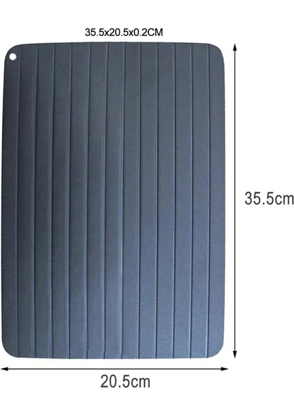 35.5X20.5X0.2CM Stili Hızlı Buz Çözme Tepsisi Planche Decongelation Buz Çözme Dondurulmuş Gıda Et Meyve Hızlı Buz Çözme Plaka Tahtası Buz Çözme Tepsisi Mutfak Aletleri (Yurt Dışından)