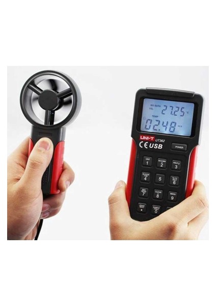 UT362 Dijital Rüzgar Hızı Ölçer Anemometre