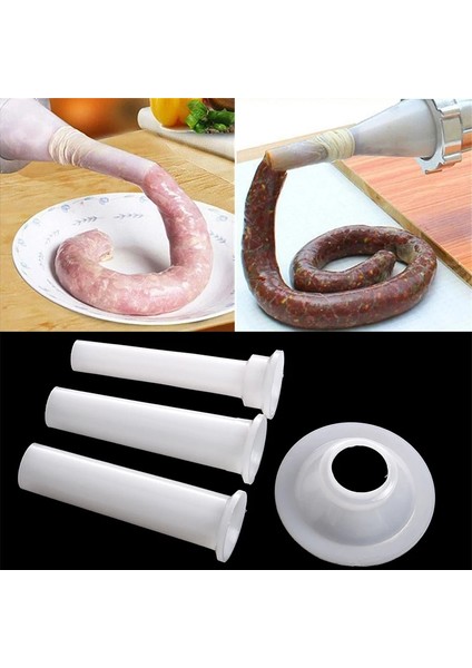 1 Takım Stili 10,3 cm Lastik Sosis Doldurma Doldurma Tüpleri Kıyma Makinesi Lavman Hunisi Muhafaza Muhafaza Huni Lavman Ağız Mutfak Aksesuarları (Yurt Dışından) fiyatları