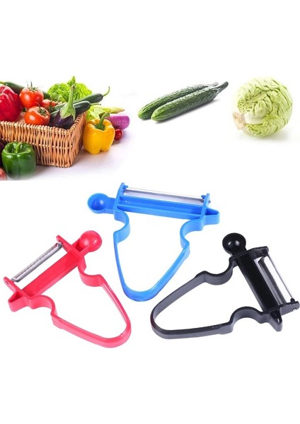 1 Adet Pembe Tarzı 3 Adet Sihirli Paslanmaz Çelik Üçlü Soyucu Seti Çok Işlevli Soyma Bıçağı Ev Mutfak Soyucu Julienne Kesici Rende Araçları (Yurt Dışından) modelleri