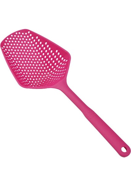 Gül Kırmızı Tarzı Uzun Saplı Mutfak Aletleri Süzgeç Düz Renk Pişirme Kevgir Mutfak Kepçe Plastik Sofra Colande Mutfak Aksesuarları (Yurt Dışından)