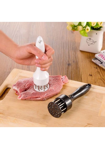 Kt Stili 1 Adet Mutfak Gadget Et Tenderizer Iğne Biftek Pirzola Gevşek Ev Çekiç Gıda Pişirme Et Paslanmaz Çelik Aracı 19X5 cm (Yurt Dışından)