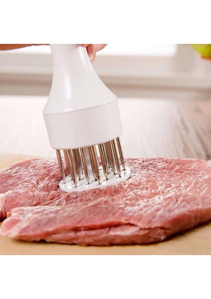 Kt Stili 1 Adet Mutfak Gadget Et Tenderizer Iğne Biftek Pirzola Gevşek Ev Çekiç Gıda Pişirme Et Paslanmaz Çelik Aracı 19X5 cm (Yurt Dışından)