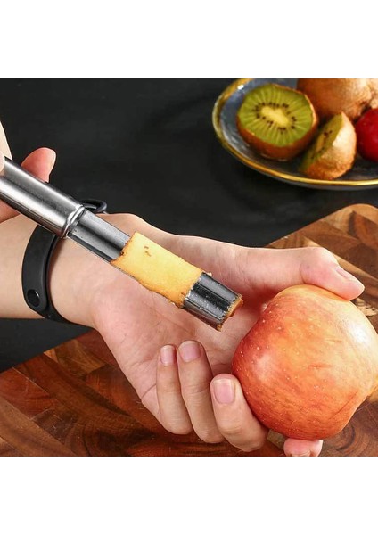 Gümüş 14MM Stili Armut Meyve Sökücü Kesici Mutfak Alet Paslanmaz Çelik Ev Yemek Barı Elma Tartları Büküm Meyve Çekirdeği Çukur Araçları Kaldır (Yurt Dışından) fırsatları