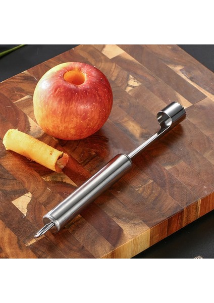 Gümüş 14MM Stili Armut Meyve Sökücü Kesici Mutfak Alet Paslanmaz Çelik Ev Yemek Barı Elma Tartları Büküm Meyve Çekirdeği Çukur Araçları Kaldır (Yurt Dışından) indirimleri