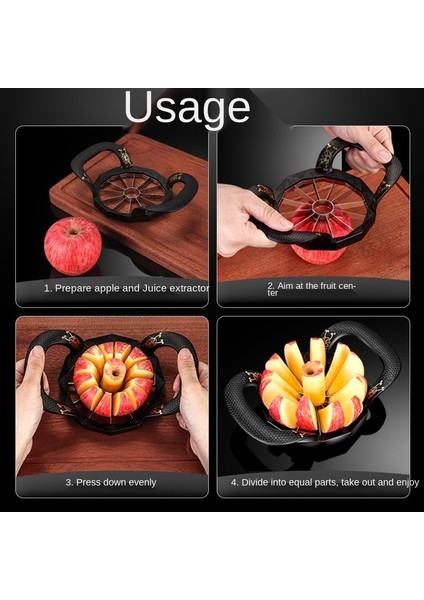 2 Tablet Stili Yüksek Li Çinko Alaşımlı Elma Kesme Mutfak Aleti Meyve Kesici Elma Dilimleme Meyve Kesici Karot Aleti Mutfak Aletleri Aksesuarları (Yurt Dışından) indirimleri