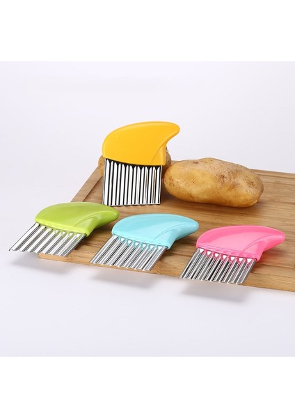 Pembe Stil Dalga Soğan Patates Dilimleri Buruşuk Patates Kızartması Salata Oluklu Gıda Kesme Doğranmış Patates Dilimleri Bıçak Dalgalı Kenarlı Alet (Yurt Dışından) fiyatları