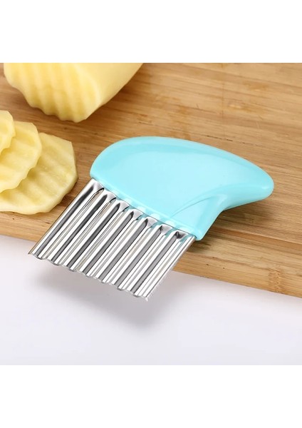 Pembe Stil Dalga Soğan Patates Dilimleri Buruşuk Patates Kızartması Salata Oluklu Gıda Kesme Doğranmış Patates Dilimleri Bıçak Dalgalı Kenarlı Alet (Yurt Dışından) fırsatları