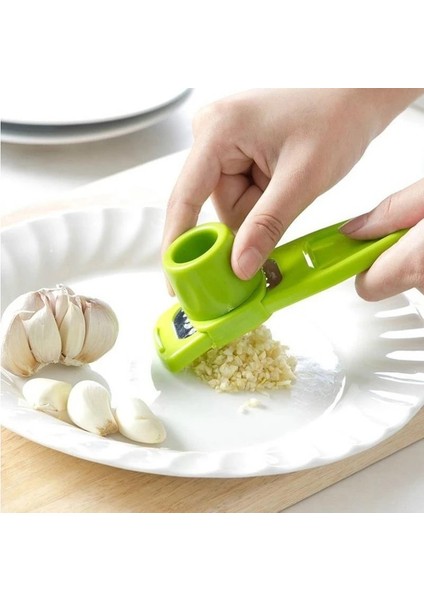 Yeşil Stil Plastik Zencefil Sarımsak Öğütme Aracı Plastik Sarımsak Soyucu Dilimleme Kesici Rende Planya Sarımsak Presi Mutfak Pişirme Aletleri (Yurt Dışından) fırsatları