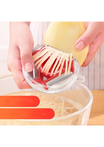 Kırmızı Stil Magic Trio Soyucu Dilimleme Parçalayıcı Soyucu Julienne Kesici Çok Paslanmaz Çelik Bıçak Rende Zesters Mutfak Aksesuarları (Yurt Dışından) fiyatları