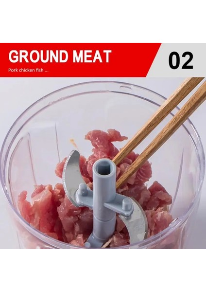 900ML Mavi Stil ml El Doğrayıcı Manuel Halat Mutfak Robotu Dilimleyici Parçalayıcı Salata Makinesi Sarımsak Soğan Kesici Mutfak Aleti Aksesuarları (Yurt Dışından) fırsatları