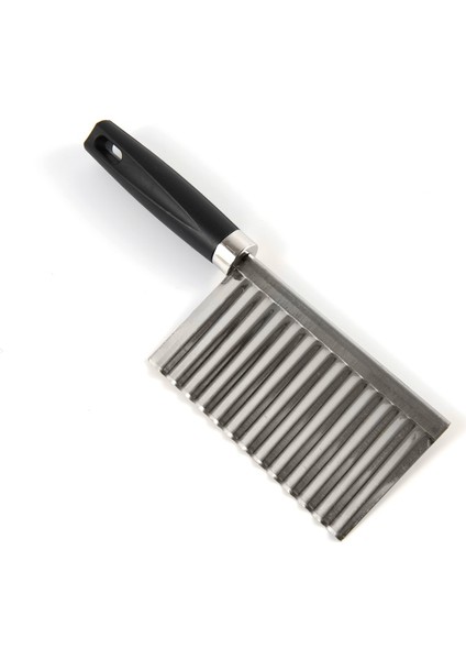 Siyah ve Kırmızı Rastgele Stil Patates Kızartma Kesici Paslanmaz Çelik Mutfak Aksesuarları Dalga Bıçağı Doğrayıcı Tırtıklı Bıçak Havuç Dilimleme (Yurt Dışından)