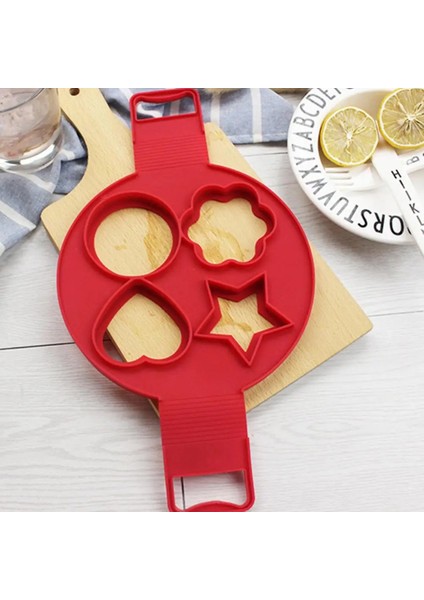 No.9 Tarzı Yumurta Gözleme Makinesi Yapışmaz Pişirme Aracı Yuvarlak Kalp Gözleme Makinesi Yumurta Ocak Tavası Flip Yumurta Halka Kalıp Mutfak Pişirme Omlet Kalıbı (Yurt Dışından)