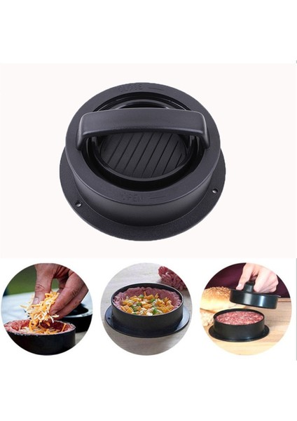 Mutfak Yuvarlak Burger Presi Hamburger Makinesi Hamburger Presi Hamburger Et Sığır Eti Izgara Burger Presi Patty Maker Kalıp (Yurt Dışından)