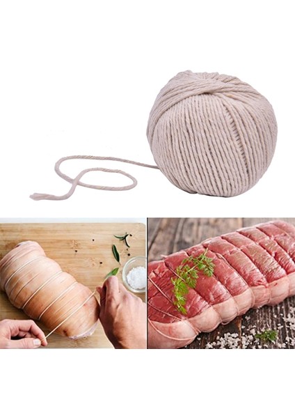 G-1.5MM-75M Stili Pişirme Araçları Kasap Pamuk Sicim Mutfak Aksesuarları Için Et Hazırlık Trussing Türkiye Barbekü Dize Et Sosis Kravat Halat Kordon (Yurt Dışından) fiyatları