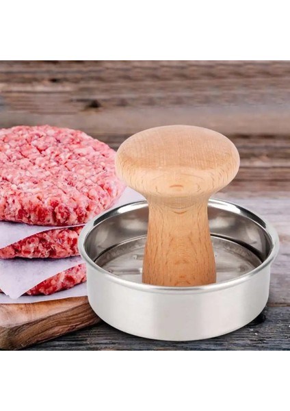 Paslanmaz Çelik Hamburger Makinesi Et Basın Kalıp Manuel Basınçlı Et Pasta Burger Makinesi Hamburger Makinesi Mutfak Aksesuarları Için (Yurt Dışından)