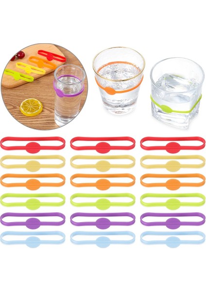 6 Adet Tarzı Silikon Şarap Bardağı Cam Işaretleyiciler Parti Kadeh Şarap Içme Kupası Ev Bar Mutfak Aracı Aksesuarları Için Işaretleme Etiketleri (Yurt Dışından) fırsatları