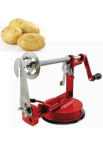 Dilimleme Makinesi Stili Twister Tornado Patates Spira Dilimleme Sebze Meyve Salatalık Manuel Patates Kulesi Spiral Dize Kesici Cips Mutfak Aksesuarları (Yurt Dışından) modelleri