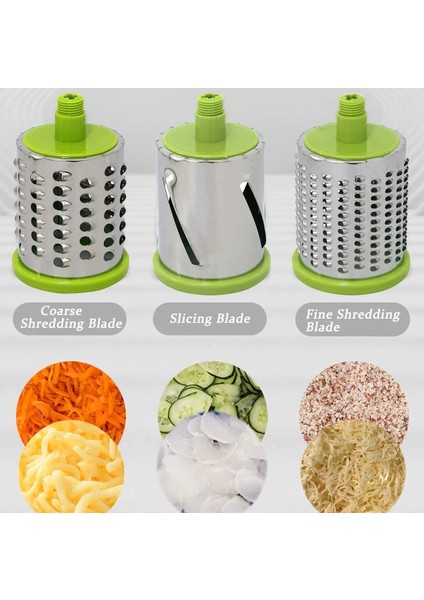 Kırmızı Stil Çok Fonksiyonlu Döner Sebze Rendesi, Sebze Kesici, Meyve Makinesi, Patates Kesici, Mutfak Doğrayıcı Gadget (Yurt Dışından) indirimleri
