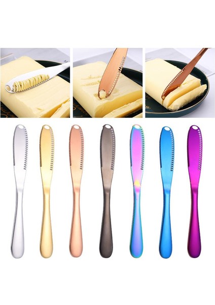 No.1 Tarzı Tereyağı Bıçağı Paslanmaz Çelik Peynir Tereyağı Kesici Delikli Çok Işlevli Silin Krem Ekmek Bıçağı Peynir Tahtası Mutfak Aletleri (Yurt Dışından) modelleri
