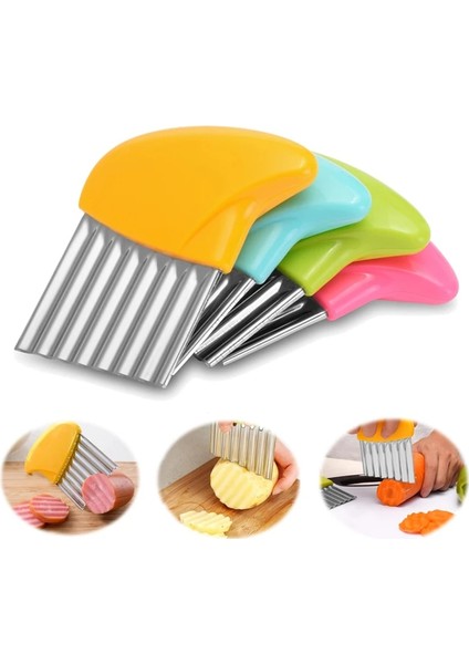 Mavi Stil Mutfak Aksesuarları Patates Için Sebze Dilimleme Bıçağı Patates Kızartması Kesici Fransız Rende Havuç Figürlü Küçük Parçalar Aletler Doğrayıcı (Yurt Dışından) fiyatları