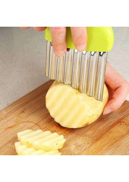 Mavi Stil Mutfak Aksesuarları Patates Için Sebze Dilimleme Bıçağı Patates Kızartması Kesici Fransız Rende Havuç Figürlü Küçük Parçalar Aletler Doğrayıcı (Yurt Dışından) modelleri