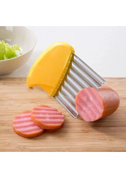 Mavi Stil Mutfak Aksesuarları Patates Için Sebze Dilimleme Bıçağı Patates Kızartması Kesici Fransız Rende Havuç Figürlü Küçük Parçalar Aletler Doğrayıcı (Yurt Dışından) fırsatları