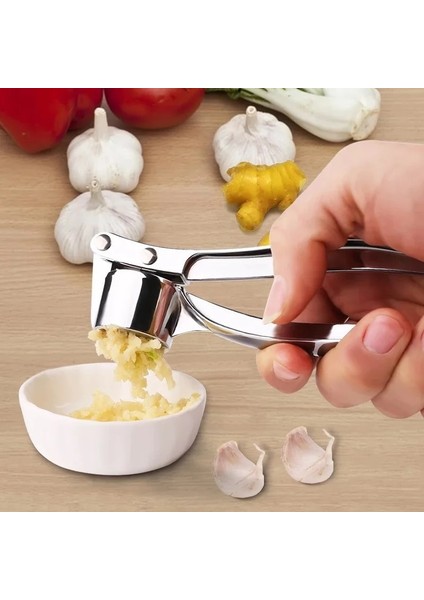 1 Adet Tarzı Paslanmaz Sarımsak Pres Kırıcı Mutfak Pişirme Sebze Zencefil Sıkacağı Ezici El Zencefil Kıyma Aletleri Kichen Aksesuarları (Yurt Dışından) indirimleri