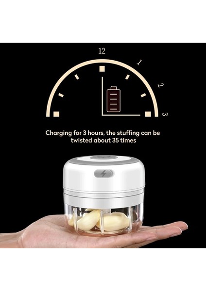 Pembe L Tarzı ml Mini USB Kablosuz Elektrikli Sarımsak Ezici Sağlam Pres Kıyma Biber Sebze Kıyma Makinesi Gıda Doğrayıcı Mutfak Aletleri (Yurt Dışından) indirimleri