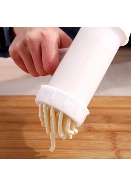 Erişte Makinesi Ev Plastik Erişte Presleme Makinesi 7 Presleme Kalıplı E-Şekilli Elle Çalışan Makarna Makinesi (Yurt Dışından)