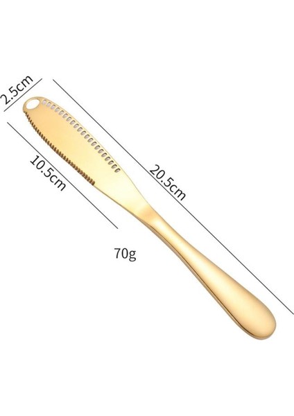 No.2 Tarzı Tereyağı Bıçağı Paslanmaz Çelik Peynir Tereyağı Kesici Delikli Çok Işlevli Silin Krem Ekmek Bıçağı Peynir Tahtası Mutfak Aletleri (Yurt Dışından)