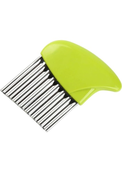 Yeşil Stil Dalga Soğan Patates Dilimleme Kesici Buruşuk Patates Kızartması Salata Oluklu Kesme Doğranmış Patates Dilimleri Bıçak Mutfak Aletleri (Yurt Dışından)