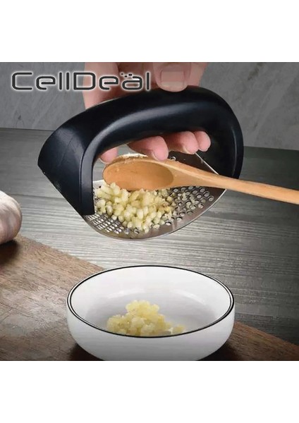 Sarı Stil 1 Adet Manuel Sarımsak Presi Paslanmaz Çelik Mutfak Baskı Çok Fonksiyonlu Ev Cihazı Sarımsak Öğütme Chopper Pişirme Aracı (Yurt Dışından) modelleri