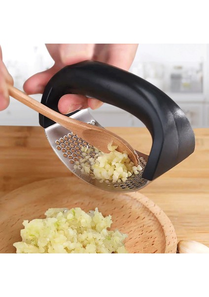 Sarı Stil 1 Adet Manuel Sarımsak Presi Paslanmaz Çelik Mutfak Baskı Çok Fonksiyonlu Ev Cihazı Sarımsak Öğütme Chopper Pişirme Aracı (Yurt Dışından) fırsatları