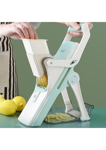 5'i 1 Arada Stil 5-In-1 Sebze Kesici Çok Fonksiyonlu Dilimleme Patates Soyucu Havuç Rende Doğrama Bıçakları Dilimleme Parçalayıcı Doğrayıcı Mutfak Aletleri (Yurt Dışından)