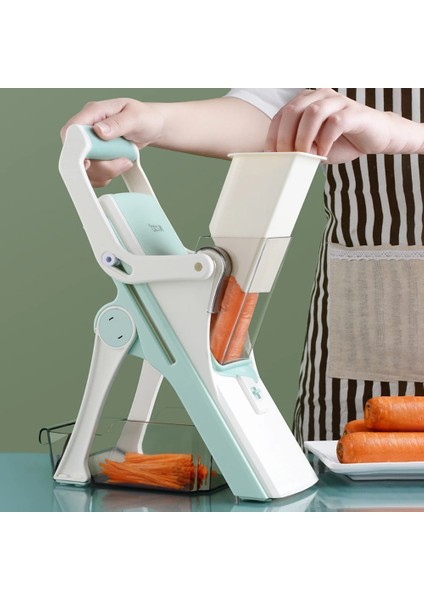 5'i 1 Arada Stil 5-In-1 Sebze Kesici Çok Fonksiyonlu Dilimleme Patates Soyucu Havuç Rende Doğrama Bıçakları Dilimleme Parçalayıcı Doğrayıcı Mutfak Aletleri (Yurt Dışından)