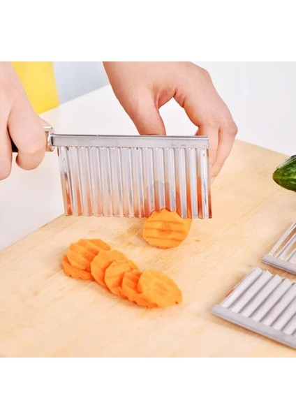 1 Adet Çok Işlevlipatates Bıçağı Oluklu Bıçak Paslanmaz Çelik Dalga Bıçağı Patates Dilimleme Kızartması Kesici Lxx (Yurt Dışından) fiyatları