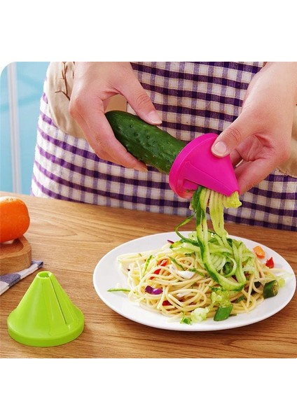 Kırmızı Stil Mutfak Gereçleri Sebze Meyve Çok Fonksiyonlu Spiral Parçalayıcı Soyucu Manuel Patates Havuç Turp Döner Parçalayıcı Rende (Yurt Dışından) modelleri