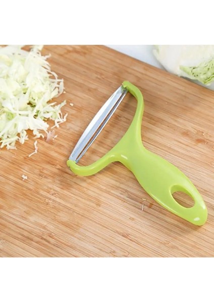 Açık Yeşil Tarzı Pişirme Araçları Geniş Ağız Soyucu Sebze Meyve Paslanmaz Çelik Bıçak Lahana Rendeleri Salata Patates Dilimleme Mutfak Aksesuarları (Yurt Dışından) indirimleri
