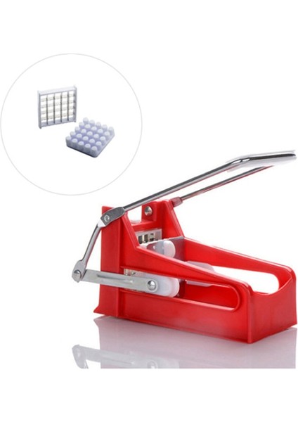 1 Kesici Kafa Stili Manuel Patates Kesici Patates Kızartması Dilimleme Paslanmaz Çelik Patates Cipsi Makinesi Salatalık Havuç Şerit Kesici Chopper Mutfak Gereçleri (Yurt Dışından)