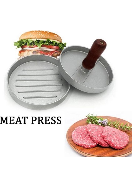 Gümüş Tarzı Burger Börek Makinesi Kalıp Mutfak Hamburger Et Sığır Makineleri Basın Börek Makinesi Kalıp Izgara Burger Şekli Hamburg Manuel Araçlar (Yurt Dışından) modelleri