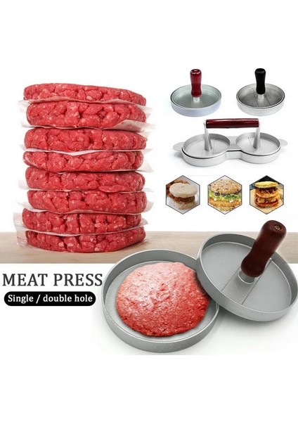 Gümüş Tarzı Burger Börek Makinesi Kalıp Mutfak Hamburger Et Sığır Makineleri Basın Börek Makinesi Kalıp Izgara Burger Şekli Hamburg Manuel Araçlar (Yurt Dışından) fırsatları