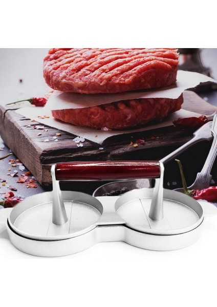 Gümüş Tarzı Burger Börek Makinesi Kalıp Mutfak Hamburger Et Sığır Makineleri Basın Börek Makinesi Kalıp Izgara Burger Şekli Hamburg Manuel Araçlar (Yurt Dışından) indirimleri