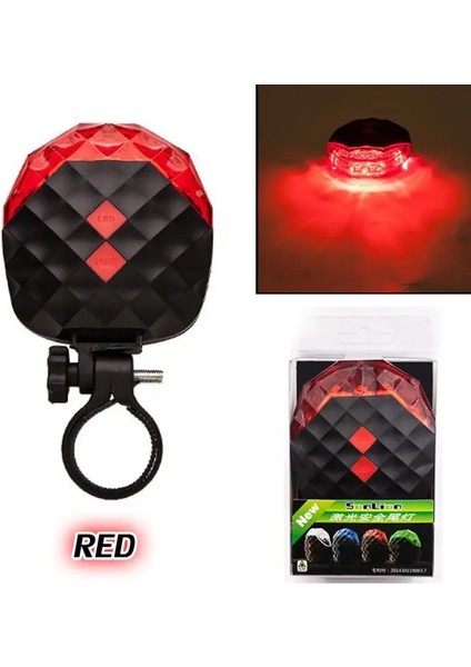 Kırmızı Stil Yüksek Li Bisiklet Lazer Işıkları LED Yanıp Sönen Lamba Kuyruk Işığı Arka Bisiklet Bisiklet Bisiklet Güvenlik Uyarısı Yanıp Sönen LED Işık Modları (Yurt Dışından)