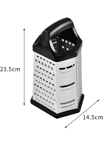 Bir Stil Paslanmaz Çelik Rende Altı Taraflı Planya Makinesi Çok Işlevli Patates Dilimleme Sebze Doğrayıcı Mutfak Aleti (Yurt Dışından)