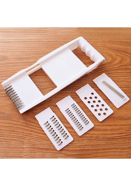 Beyaz Stil Stainless Steel Vegetable Cutter Tools Plastic Multifunction Cucumber Potato Peeler Carrot Grater Kitchen Manual Slicer Gadgets (Yurt Dışından)